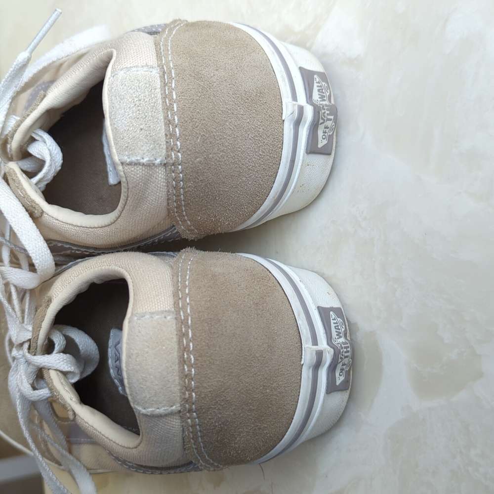 Vans Ward Lo Sneakers Taupe Marshmallow Beige, Women's 9 - Picture 6 of 8
